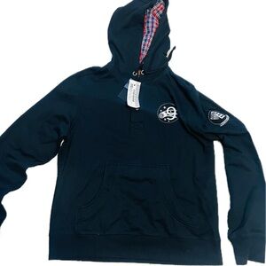 Vintage with tags men sz L Cheyenne Pullover hoodie black. B1